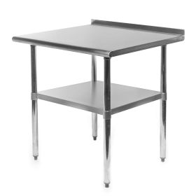 Stainless Steel Restaurant Kitchen Prep Table w/ Backsplash