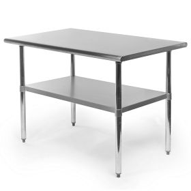 Heavy Duty Stainless Steel Kitchen Restaurant Prep Table