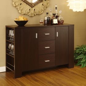 Modern Dining Buffet Server in Cappuccino Finish