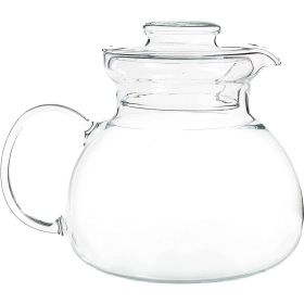 1.5 Quart Stovetop Clear Glass Teapot Kettle w/ Lid