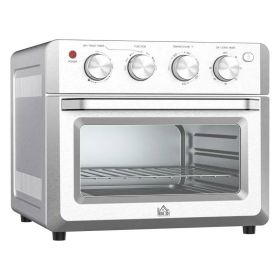 Silver Stainless Steel Convection Toaster Oven Air Fryer