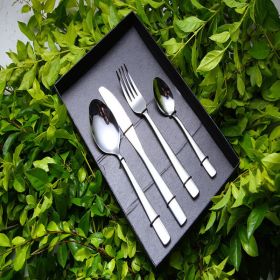 4 Pc Flatware Set Stainless Steel Cutlery w/ Gift Box