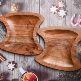 WILLART Wooden Serving Platter-Set of 2