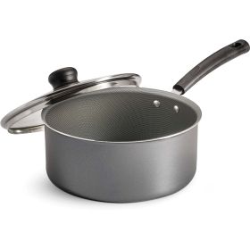 Tramontina 3 Qt Non-Stick Steel Gray Covered Sauce Pan