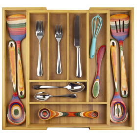 Totally Bamboo Kitchen Drawer Organizer