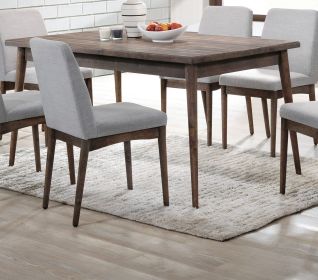 Contemporary Walnut Finish 1pc Dining Table Only