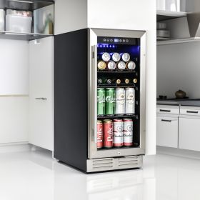 Premium 15-inch Mini Beverage Refrigerator / Wine Cooler