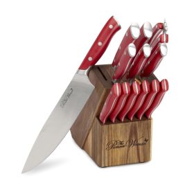 Pioneer Signature 14-Pc Stainless Steel Knife Block Set