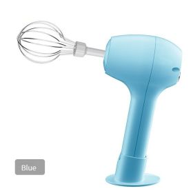 Wireless Portable Electric Food Mixer (Color: Blue)