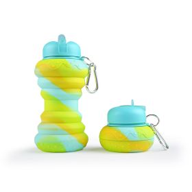 Collapsible Water Bottles (Color: G, Capacity: 550ML)