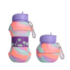 Collapsible Water Bottles (Color: E, Capacity: 550ML)