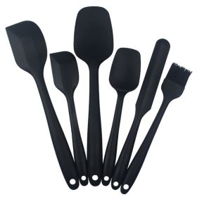 Silicone Kitchenware Set; Baking Tools (Color: 6PCS Black)