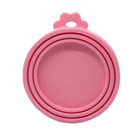 Reusable Food Storage Keep Fresh Tin Cover Cans (Color: Pink)