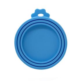 Reusable Food Storage Keep Fresh Tin Cover Cans (Color: Sky Blue)