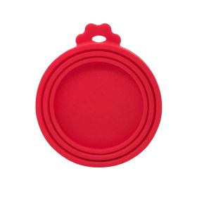 Reusable Food Storage Keep Fresh Tin Cover Cans (Color: Red)