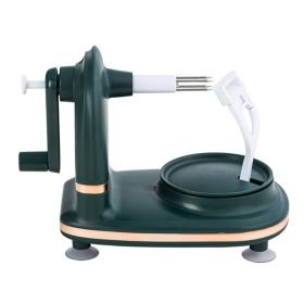 Apple Peeler Hand Crank Tool (Color: Dark Green)