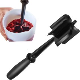 Ground Meat Chopper Utensil; Potato Masher Black (Color: Red)