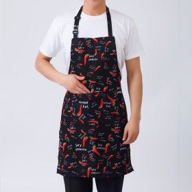 Adjustable Half-length Adult Apron Striped W/ 2 Pockets (Color: A, size: PJL-536)