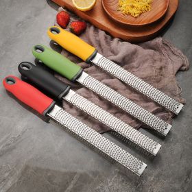 Stainless steel grater; Fruit Cheese Chocolate Lemon rind (Color: Shredder-red)