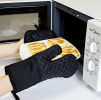 Silicone & Cotton Double-Layer Heat Resistant Oven Mitts