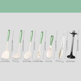 Silicone Spatula Non-stick; Kitchen Utensils Set (Quantity: Spatula Set Of 7)