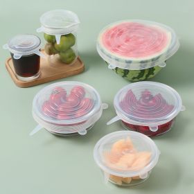 6Pcs Food Silicone Cover (NUM: 1Set)