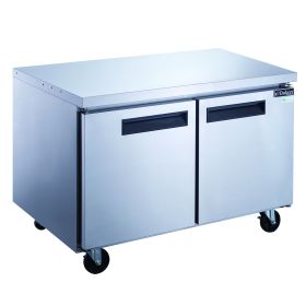 Commercial Stainless Steel Undercounter Refrigerator (Color: Silver, Capacity: 48.125 In. W 12.2 Cu.Ft.)