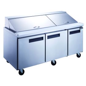 Commercial Salad Prep Table Stainless Steel Refrigerator (Refrigerant: R290, Material: Stainless Steel)