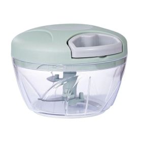 Manual Mincer Garlic Chopper (Color: Green)