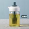 Oil Dispenser; 2 In 1 Wide Opening Bottle W/ Silicone Brush