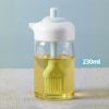 Oil Dispenser; 2 In 1 Wide Opening Bottle W/ Silicone Brush