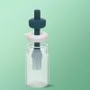 Oil Dispenser; 2 In 1 Wide Opening Bottle W/ Silicone Brush